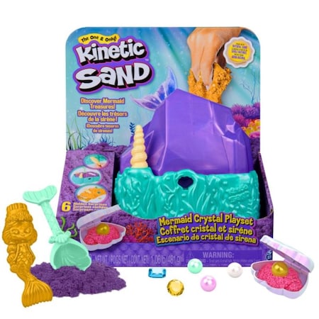Kinetic Sand Kinetic Sand Mermaid Crystal Playset Multicolored 6064333